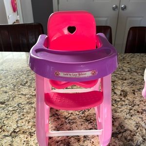 Baby doll high chair